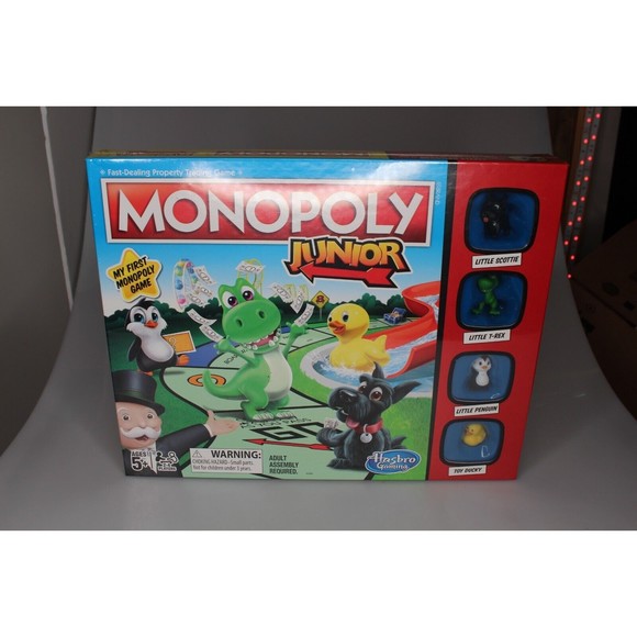 Hasbro Monopoly Junior Board Game My First Monopoly Ages 5+ 2-4 Players Sealed - Picture 1 of 2